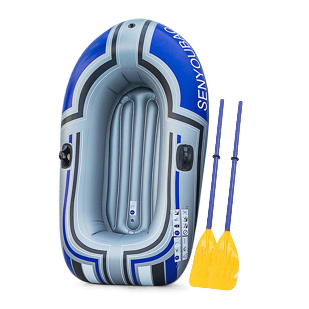 Andoer Inflatable Boat Portable Thicken PVC Inflatable Row Foldable Inflatable Rafts 1-2 Person