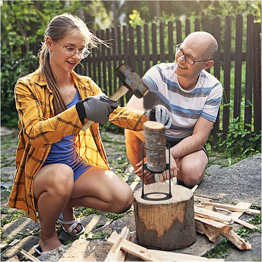 Camping Wood Chopping Rack Manual Chopping Wood Chopping Artifact Outdoor Manual Chopping Wood Machine to Produce Firewood Chopping Wood Rack