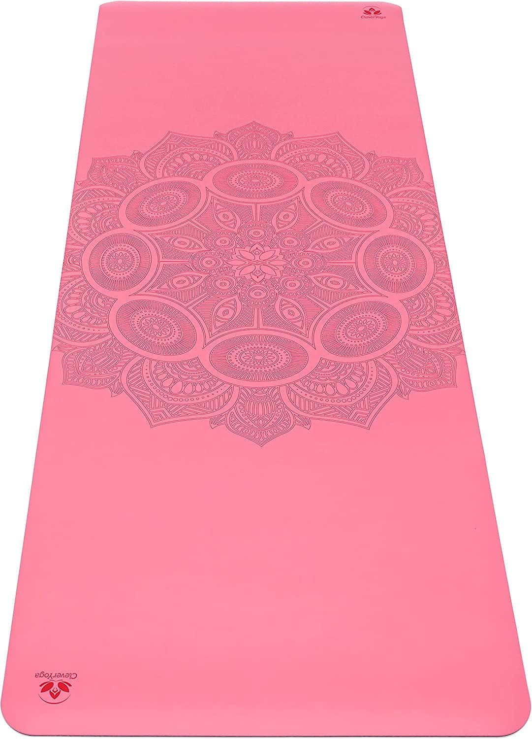 Clever Premium Yoga Mat Includes Perfect Fit Mat Bag | Trustgrip Revolutionary Non-Slip Mat Adhesion Suitable for All Yoga | Egonomic Medium Thickness for Ground Connectivity | Hygenic, Durable, Lightweight, Planet Friendly |
