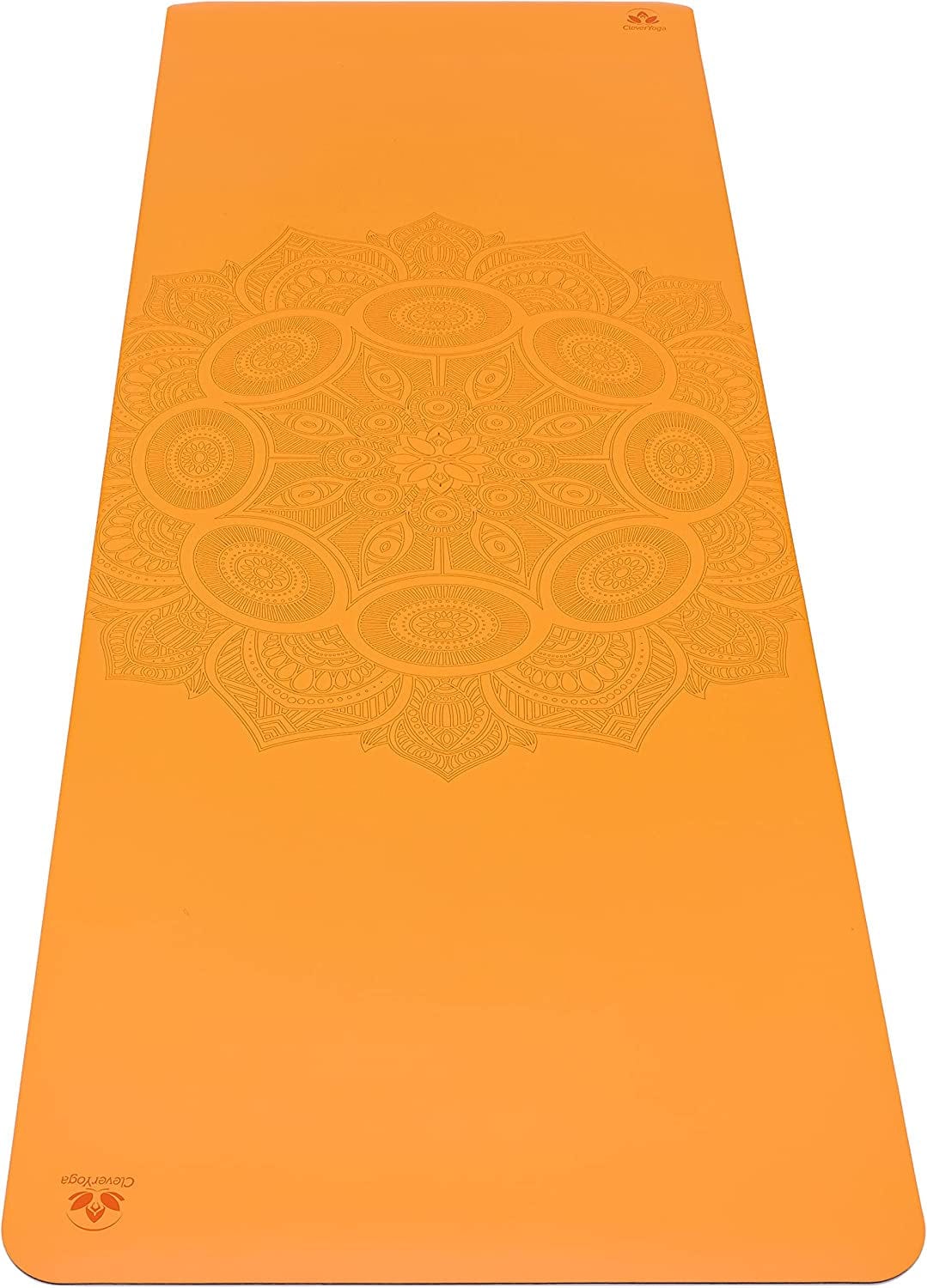 Clever Premium Yoga Mat Includes Perfect Fit Mat Bag | Trustgrip Revolutionary Non-Slip Mat Adhesion Suitable for All Yoga | Egonomic Medium Thickness for Ground Connectivity | Hygenic, Durable, Lightweight, Planet Friendly |