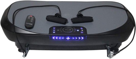 Confidence Fitness 4D Vibration Trainer Exercise Machine with Upper Body Straps and Remote