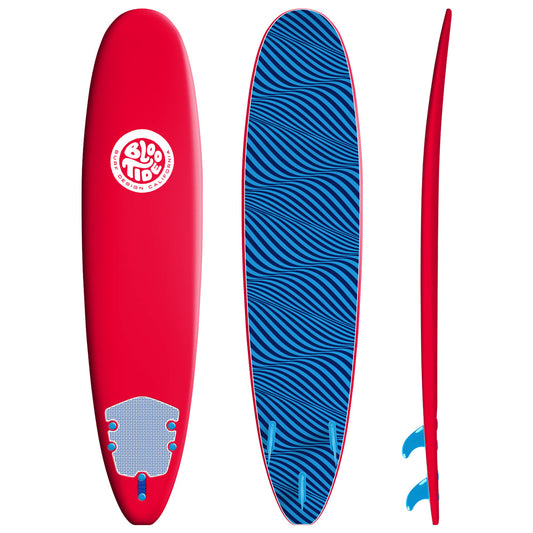 BLOO TIDE 8FT SURFBOARD - RED