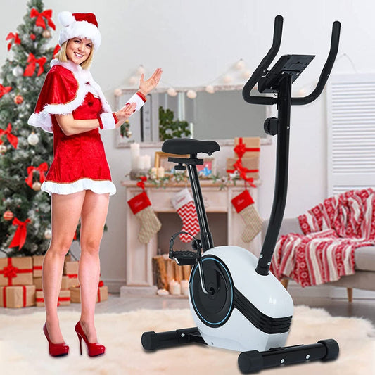 Magnetic Elliptical Cross Trainer with Rate and LCD Monitor,Elliptical Machine for Home Use, Eliptical Exercise Machine for Indoor Workout, Workout Equipment Rack Shelf (Sky Blue, 750*300*580Mm)