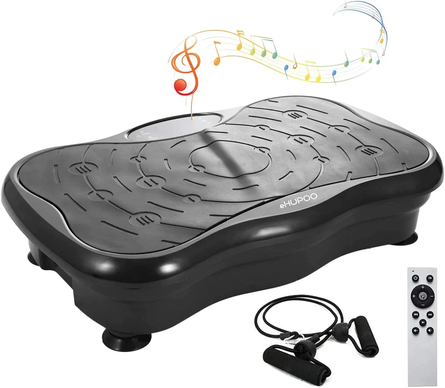 Ehupoo Vibration Plate Exercise Machine,Whole Body Vibration Platform Machine,Fitness Vibration Trainer for Weight Loss Shaping Toning Home Gym