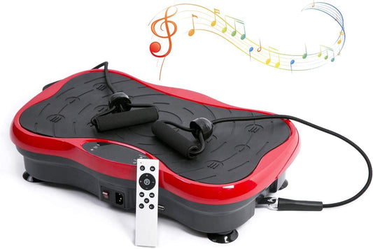 Ehupoo Vibration Plate Exercise Machine,Whole Body Vibration Platform Machine,Fitness Vibration Trainer for Weight Loss Shaping Toning Home Gym