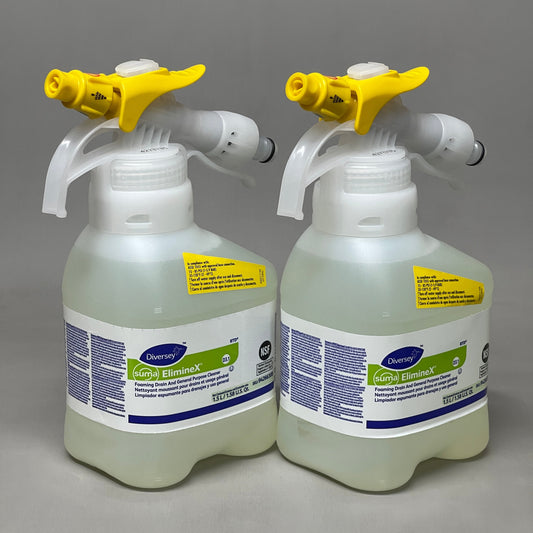 ZA@ DIVERSEY Suma Eliminex Foaming Drain & General Purpose Cleaner 2 x 1.5L 94266308 (New)