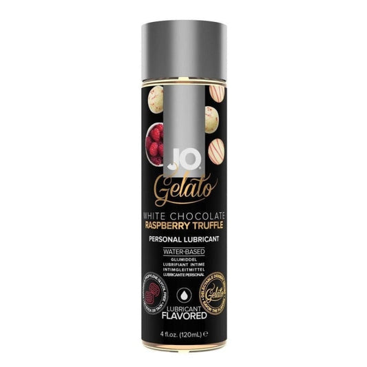 Jo Gelato White Chocolate Raspberry Truffle Water Based 4 Oz Intimates Adult Boutique