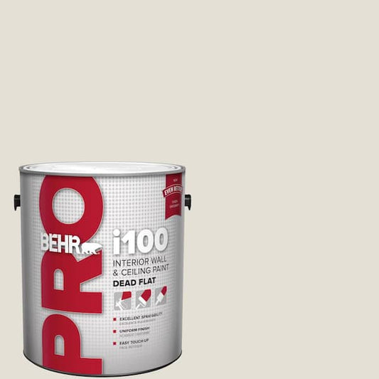 1 Gal. Dead Flat Interior Paint Mildew Resistant, Light Sandstone