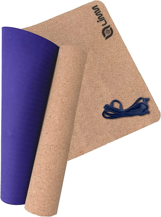 Limm Cork Yoga Mat Thick - Natural Yoga Mat - No-Slip Exercise Mat and Workout Mat for Yoga, Pilates and More