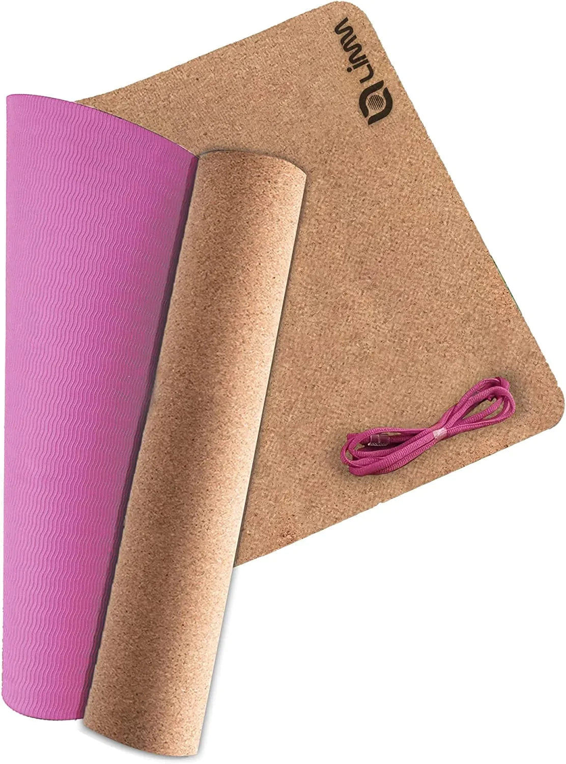 Limm Cork Yoga Mat Thick - Natural Yoga Mat - No-Slip Exercise Mat and Workout Mat for Yoga, Pilates and More