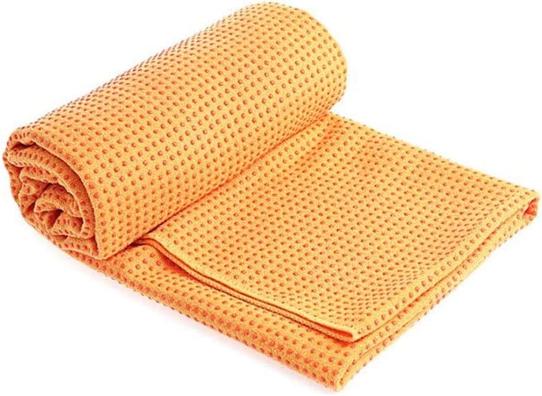 N/A Anti-Slip Microfiber Yoga Mat Towel Home Gym Fitness Pilates Pad Blankets Soft Cover (Color : C, Size : 183 * 63Cm)