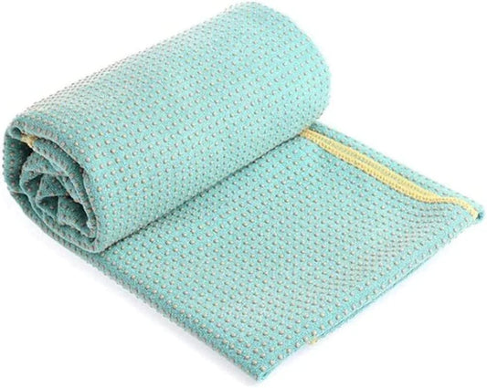 N/A Anti-Slip Microfiber Yoga Mat Towel Home Gym Fitness Pilates Pad Blankets Soft Cover (Color : Gray, Size : 183 * 63Cm)