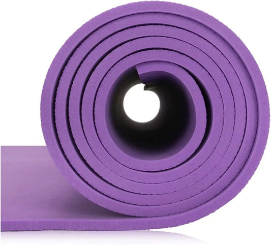 TEMSOOM Foam Rolleryoga Mat 1/5In EVA Comfort Foam Yoga Matt for Gymnastics, Yoga, and Pilates Excercise Mat (Color : 5Mm-Purple, Size : 2)