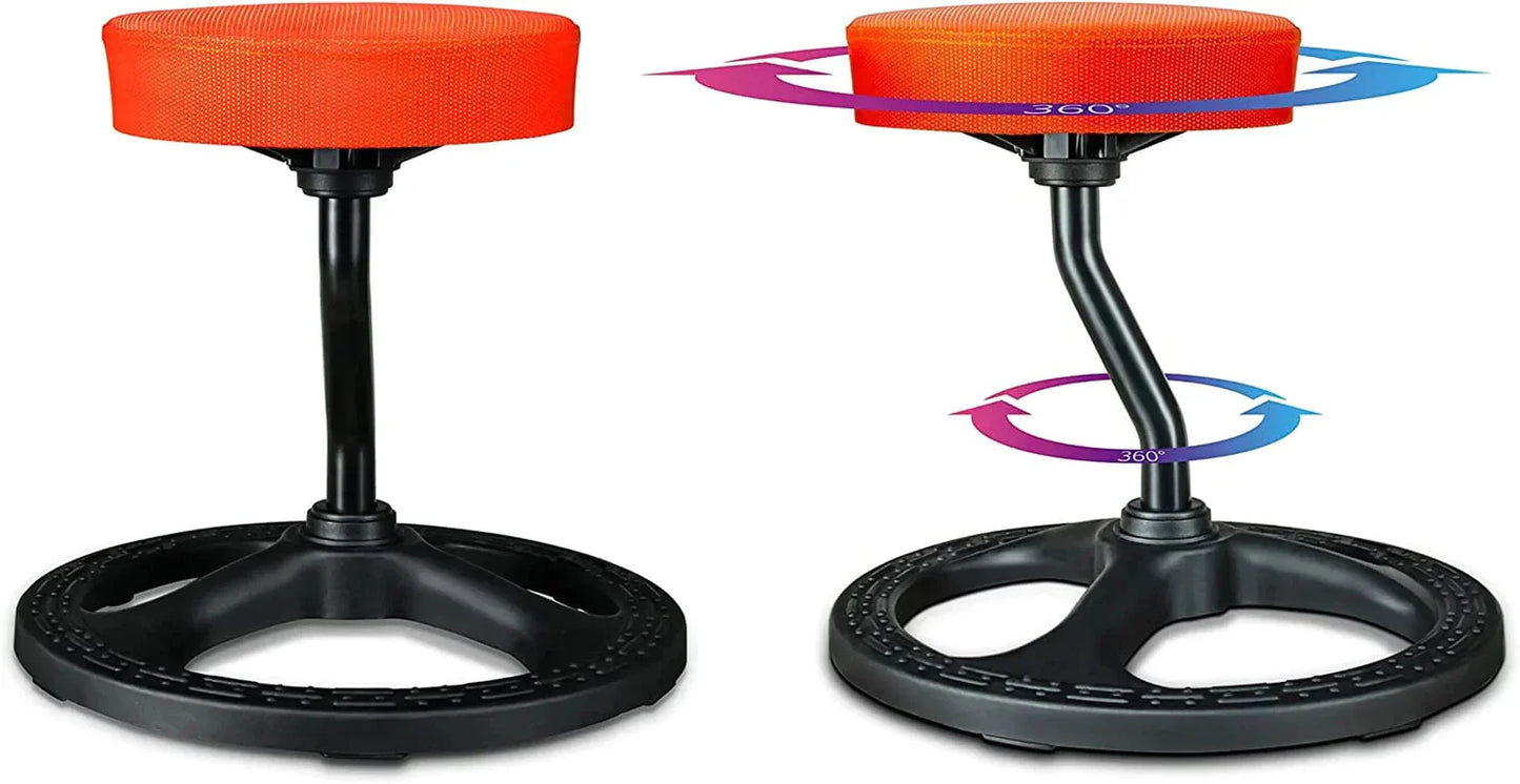 Upaloop ADHD Chair, Fitness Seat Stool for Stability, Balance, Yoga, Office, School, Wellness, Active Sitting with Non-Slip Base and Machine-Washable Seat Cover
