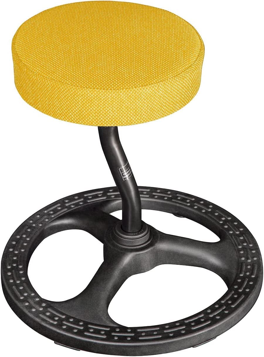 Upaloop ADHD Chair, Fitness Seat Stool for Stability, Balance, Yoga, Office, School, Wellness, Active Sitting with Non-Slip Base and Machine-Washable Seat Cover