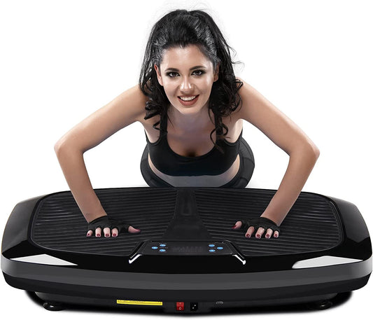 Vibration Plate Exercise Machine,Vibration Platform with Loop Bands/Remote Control, Vibration Plates Exercise Machine for Fitness