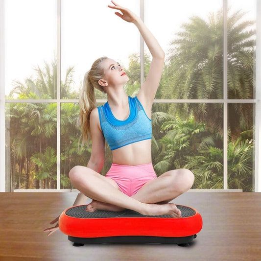 Vibration Plate Vibration Machine Exercise Machine - Whole Body Workout Vibration,Fitness Platform Plate,Massager Fitness Slim Workout Machines for Home 99 Vibration Levels,Resistance Band