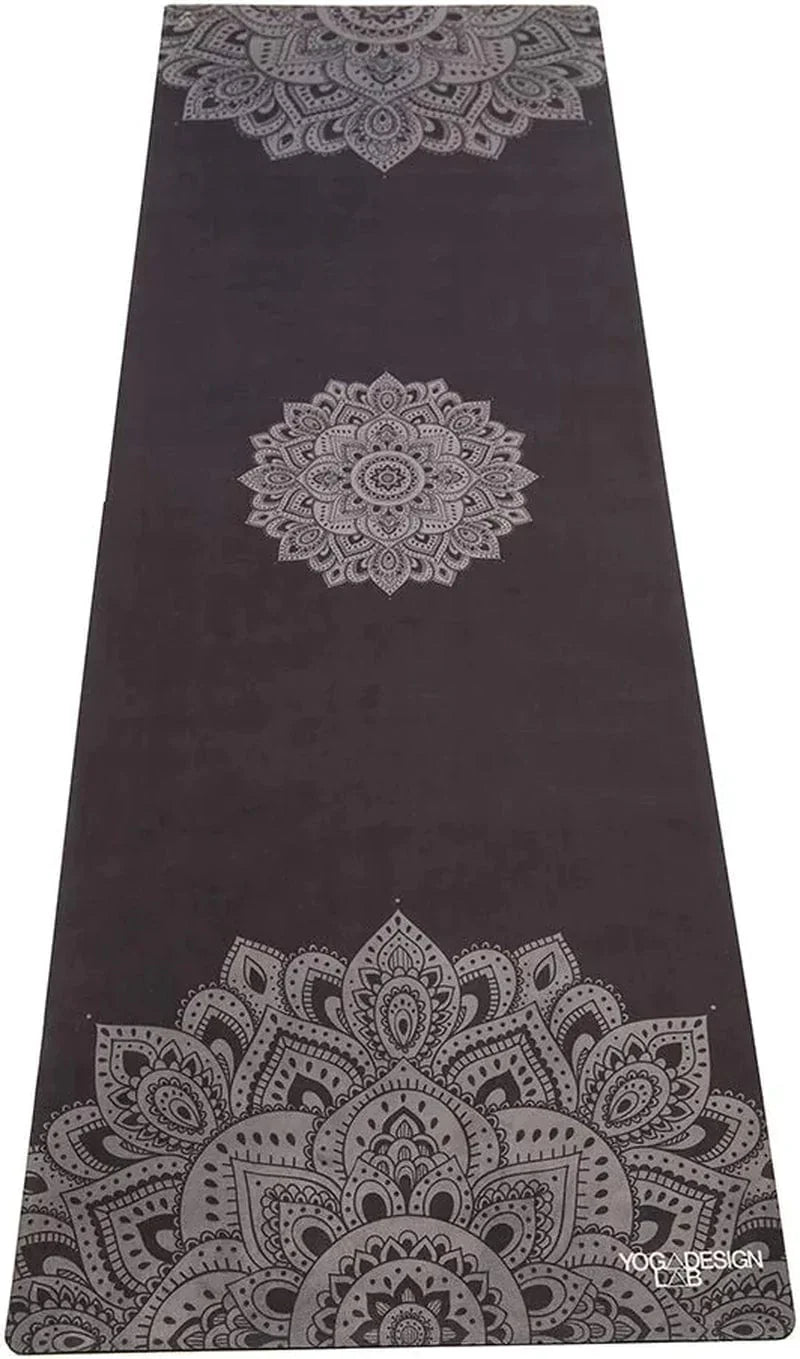 YOGA DESIGN LAB | the Combo Yoga Mat | 2-In-1 Mat+Towel | Eco Luxury | Ideal for Hot Yoga, Power, Bikram, Ashtanga, Sweat | Studio Quality | Includes Carrying Strap!