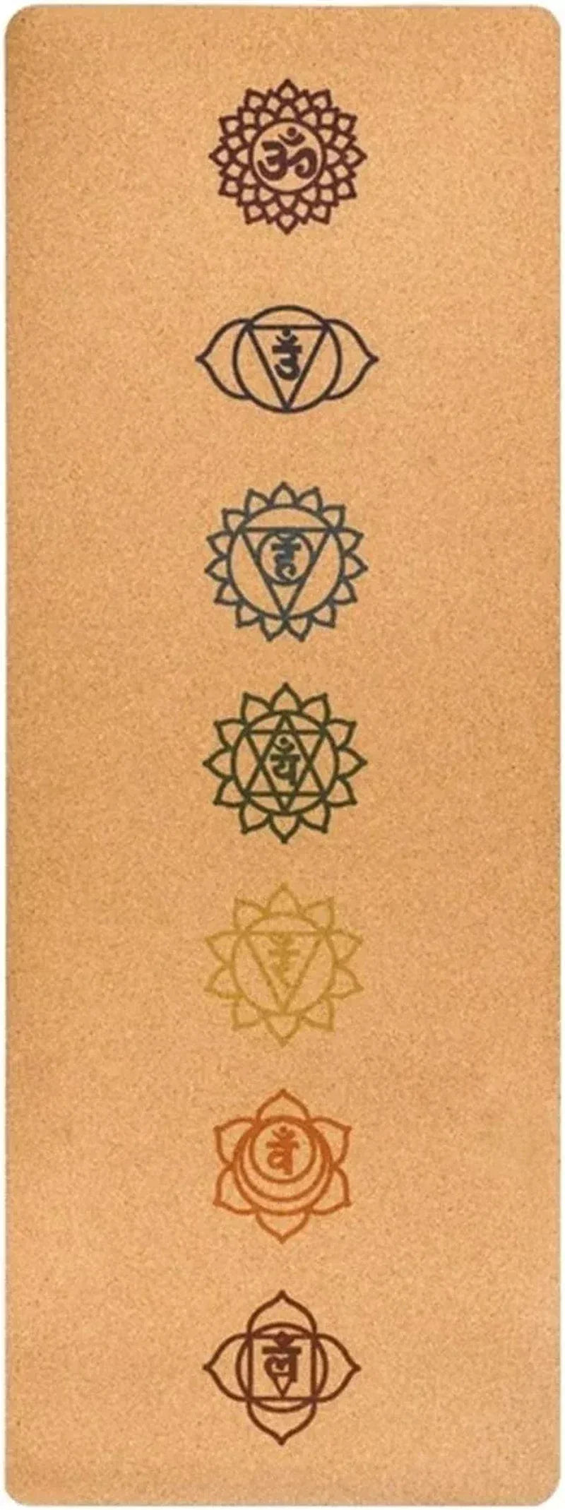 Yoga Mats Meditation Pad 72X27In Natural Cork TPE Yoga Pad Fitness 5Mm Thick Sports Pad Pilates Sports Antiskid Yoga Pad Foam Rollers